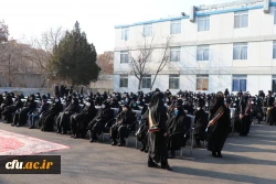 مراسم تشییع و تدفین  پیکر شهید گمنام در پردیس فاطمه الزهرا(س) تبریز 2