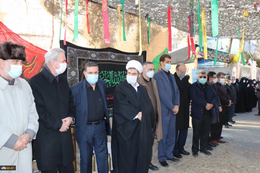 مراسم تشییع و تدفین  پیکر شهید گمنام در پردیس فاطمه الزهرا(س) تبریز 3