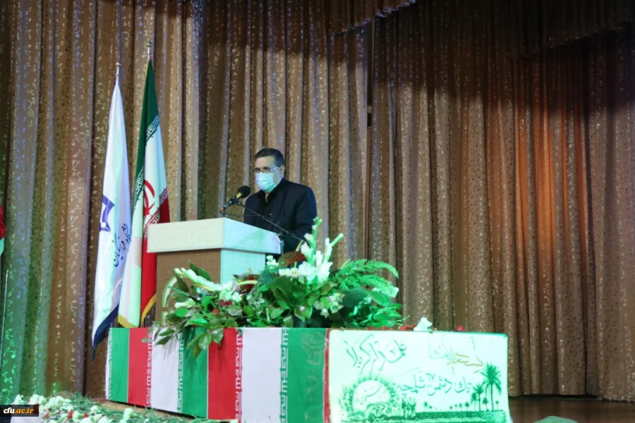 مراسم تشییع و تدفین  پیکر شهید گمنام در پردیس فاطمه الزهرا(س) تبریز 4