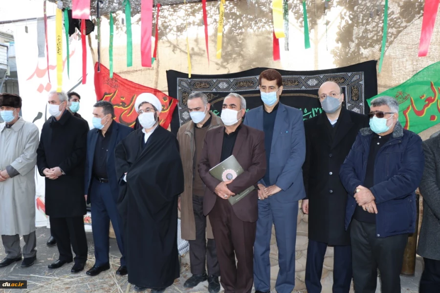 مراسم تشییع و تدفین  پیکر شهید گمنام در پردیس فاطمه الزهرا(س) تبریز 5