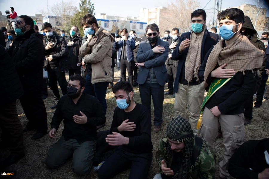 مراسم تشییع و تدفین  پیکر شهید گمنام در پردیس فاطمه الزهرا(س) تبریز 7