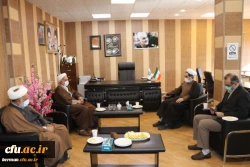 دیدار رئیس دانشگاه فرهنگیان استان با مدیر حوزه های علمیه کرمان 3