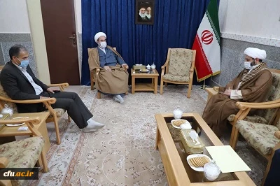  مدیریت دانشگاه فرهنگیان استان ومسئول نهاد نمایندگی مقام معظم رهبری دردانشگاه  با  نماینده ولی فقیه دراستان سیستان وبلوچستان دیدار کردند  2
