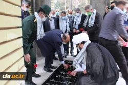 یادواره شهید گمنام دانشگاه فرهنگیان لرستان در سومین سال تدفین این شهید در پردیس علامه طباطبایی برگزار شد. 9