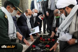 یادواره شهید گمنام دانشگاه فرهنگیان لرستان در سومین سال تدفین این شهید در پردیس علامه طباطبایی برگزار شد. 10