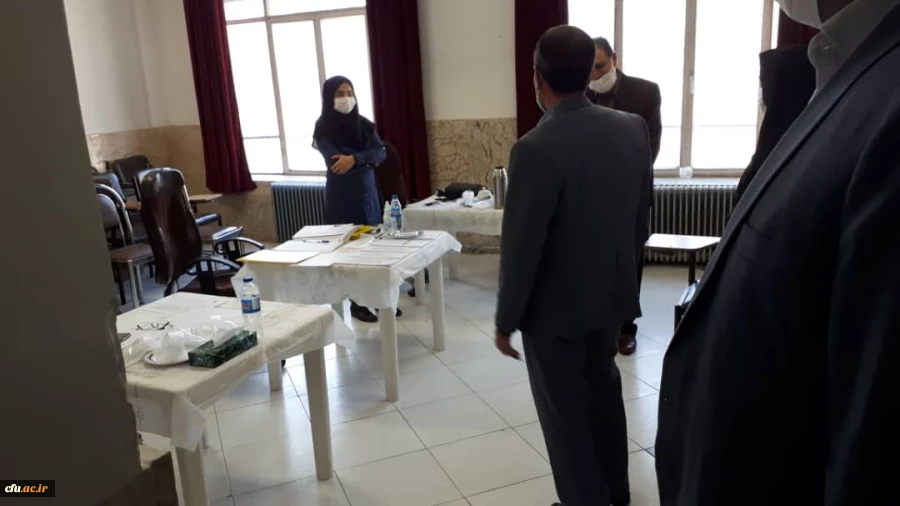 بازدید دکتر محمدی مدیر امورپردیس های استان کرمانشاه از روند مصاحبه پذیرفته شدگان آزمون استخدام پیمانی  5