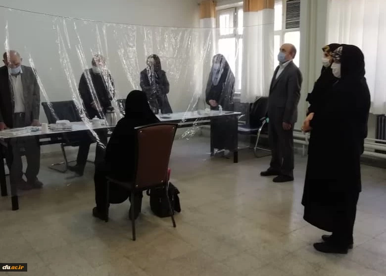 بازدید سرپرست مدیریت امور پردیس های استان تهران از روند برگزاری مصاحبه مرکز شهید باهنر   2