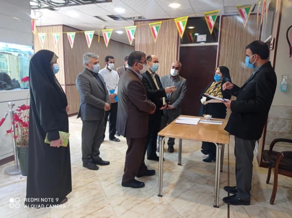 بازدید معاون دانشجویی دانشگاه فرهنگیان  از فرآیند مصاحبه تخصصی آزمون استخدامی آموزش و پرورش 3