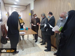 بازدید معاون دانشجویی دانشگاه فرهنگیان  از فرآیند مصاحبه تخصصی آزمون استخدامی آموزش و پرورش 2