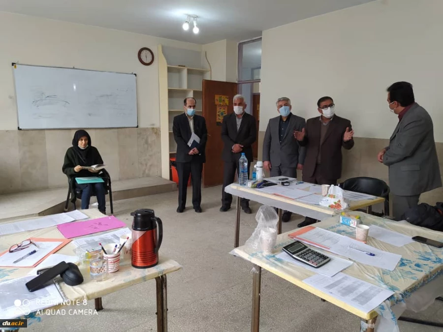 بازدید معاون دانشجویی دانشگاه فرهنگیان  از فرآیند مصاحبه تخصصی آزمون استخدامی آموزش و پرورش 5