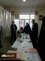 بازدید رییس دانشگاه فرهنگیان از روند مصاحبه مهارت آموزان ماده 28 و فضاهای مرکز شهید باهنر 3