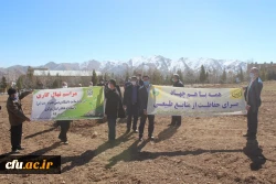 کاشت نهال به مناسبت هفته منابع طبیعی در دانشگاه فرهنگیان استان مرکزی 3