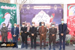 مراسم وداع و تدفین پیکر مطهر شهید گمنام دوران دفاع مقدس در پردیس حضرت زینب کبری(س) استان مرکزی برگزار شد 2