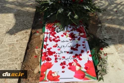 مراسم وداع و تدفین پیکر مطهر شهید گمنام دوران دفاع مقدس در پردیس حضرت زینب کبری(س) استان مرکزی برگزار شد 2