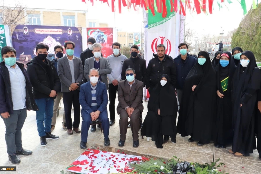 حضور معاون دانشجویی در مراسم تشییع پیکر شهدای گمنام دفاع مقدس در دانشگاه فرهنگیان استان مرکزی 2