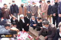 حضور معاون دانشجویی در مراسم تشییع پیکر شهدای گمنام دفاع مقدس در دانشگاه فرهنگیان استان مرکزی 3