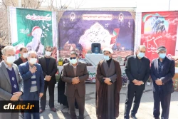 حضور معاون دانشجویی در مراسم تشییع پیکر شهدای گمنام دفاع مقدس در دانشگاه فرهنگیان استان مرکزی 5