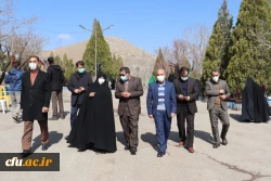 حضور معاون دانشجویی در مراسم تشییع پیکر شهدای گمنام دفاع مقدس در دانشگاه فرهنگیان استان مرکزی 6