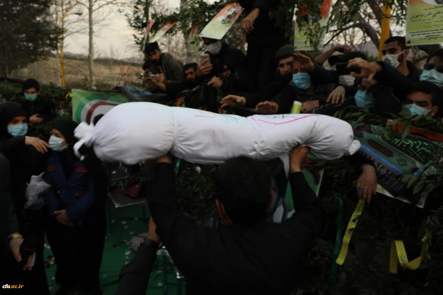 آیین تشییع و تدفین پیکر مطهر شهید گمنام