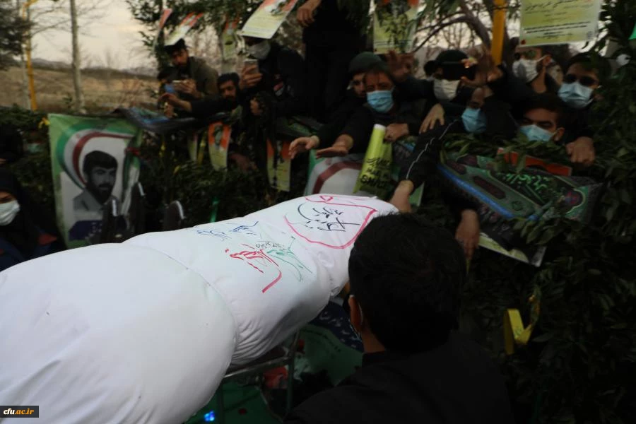 آیین تشییع و تدفین پیکر مطهر شهید گمنام