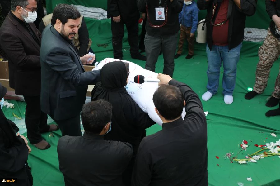 آیین تشییع و تدفین پیکر مطهر شهید گمنام