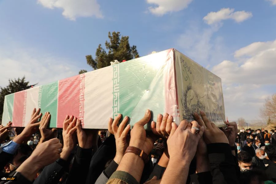 آیین تشییع و تدفین پیکر مطهر شهید گمنام