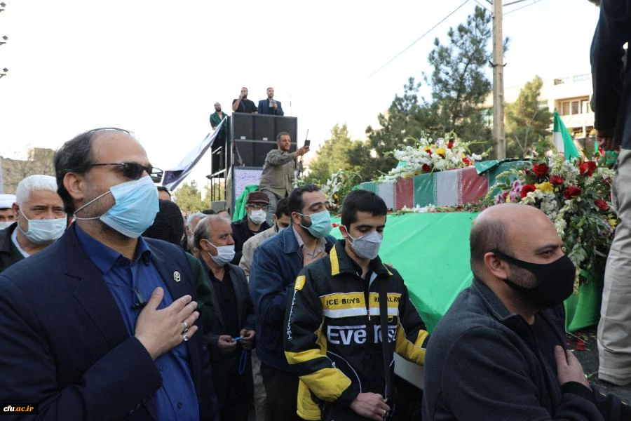 آیین تشییع و تدفین پیکر مطهر شهید گمنام