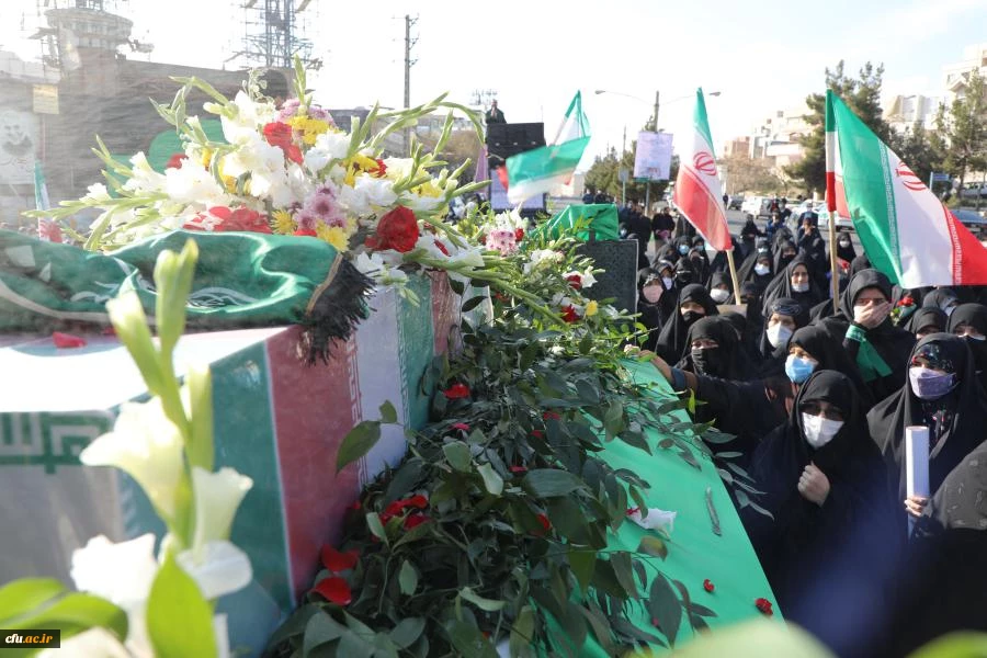 آیین تشییع و تدفین پیکر مطهر شهید گمنام