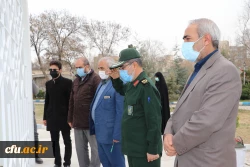 بازدید جانشین فرمانده سپاه عاشورا استان آذربایجان شرقی از اتمام پروژه یادمان شهید گمنام پردیس فاطمه الزهرا (س) تبریز 3