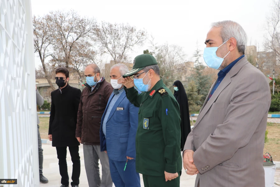 بازدید جانشین فرمانده سپاه عاشورا استان آذربایجان شرقی از اتمام پروژه یادمان شهید گمنام پردیس فاطمه الزهرا (س) تبریز 3