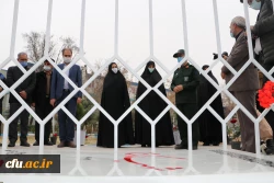 بازدید جانشین فرمانده سپاه عاشورا استان آذربایجان شرقی از اتمام پروژه یادمان شهید گمنام پردیس فاطمه الزهرا (س) تبریز 4