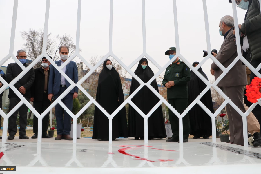 بازدید جانشین فرمانده سپاه عاشورا استان آذربایجان شرقی از اتمام پروژه یادمان شهید گمنام پردیس فاطمه الزهرا (س) تبریز 4