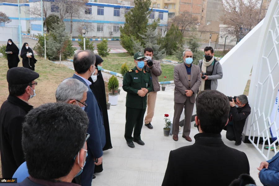 بازدید جانشین فرمانده سپاه عاشورا استان آذربایجان شرقی از اتمام پروژه یادمان شهید گمنام پردیس فاطمه الزهرا (س) تبریز 5
