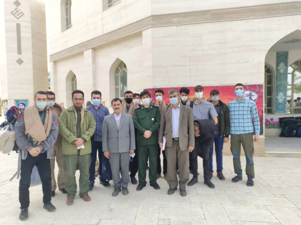مراسم اعزام گروههای جهادی دانشجویان دانشگاه فرهنگیان خراسان شمالی  روز چهارشنبه چهارم فروردین ۱۴۰۰ 2