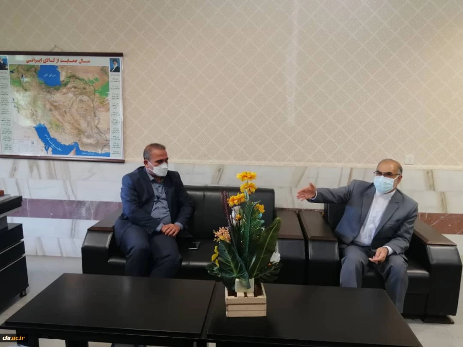 دیدار اعضای هیات رئیسه دانشگاه فرهنگیان استان ایلام با استاندار 