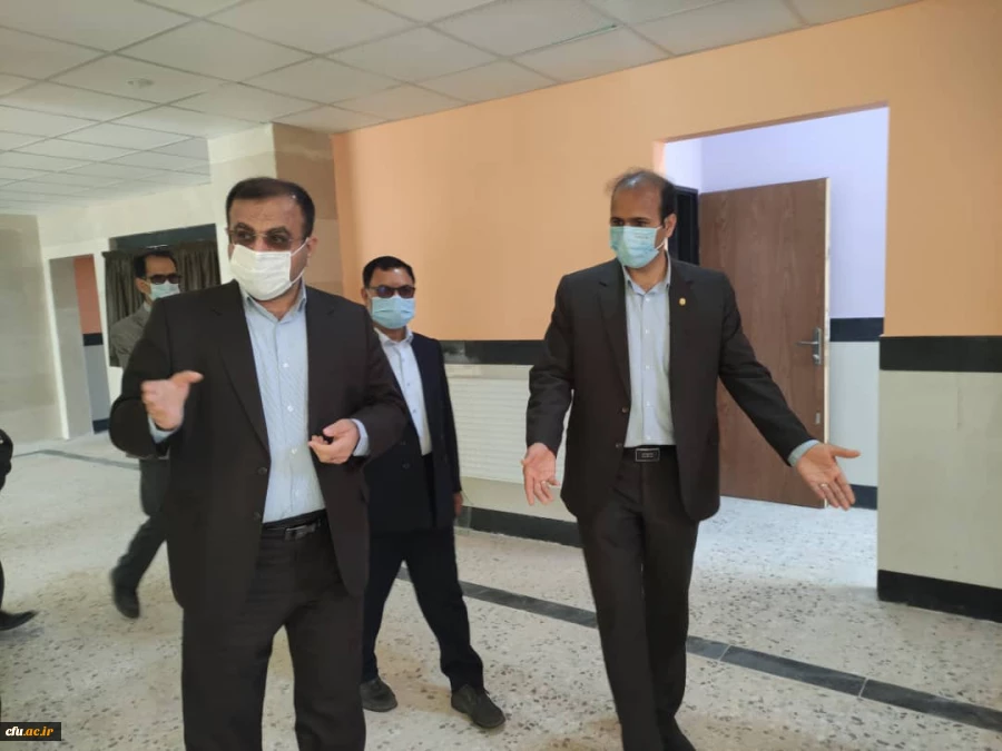 بازدید معاون عمرانی استاندار خراسان شمالی از پردیس امام باقر علیه السلام (برای کمک به تکمیل پروژه های نا تمام پردیس) 2