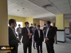 بازدید معاون عمرانی استاندار خراسان شمالی از پردیس امام باقر علیه السلام (برای کمک به تکمیل پروژه های نا تمام پردیس) 2