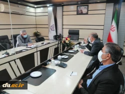 دیدار مسؤلان  دانشگاه فرهنگیان استان ایلام با دکتر علی اکبری رئیس دانشگاه ایلام و رئیس شورای آموزش عالی استان 3