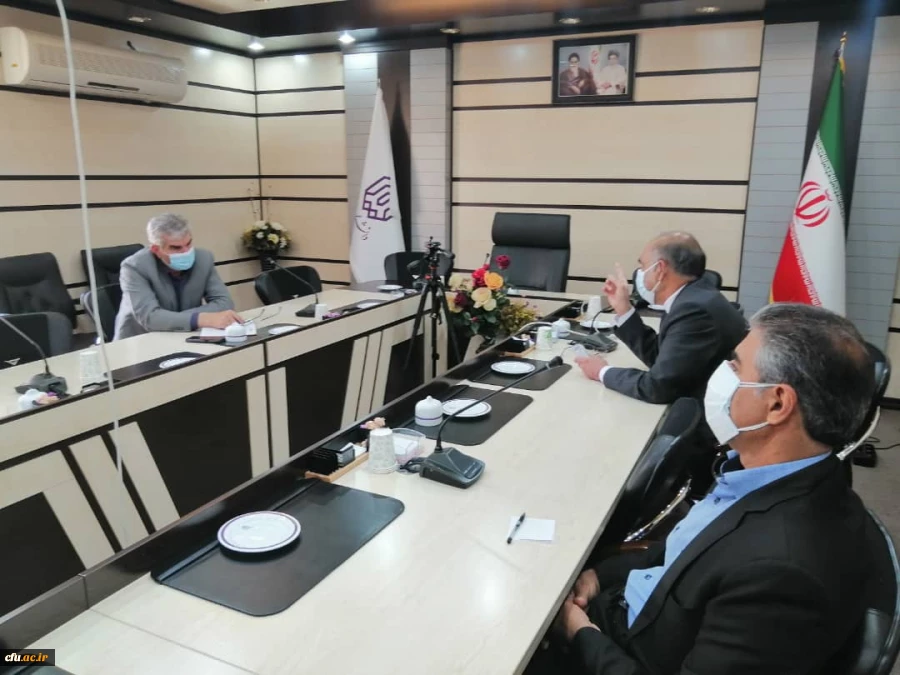 دیدار مسؤلان  دانشگاه فرهنگیان استان ایلام با دکتر علی اکبری رئیس دانشگاه ایلام و رئیس شورای آموزش عالی استان 3
