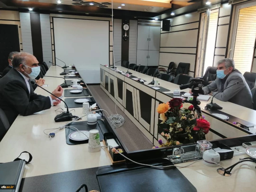 دیدار مسؤلان  دانشگاه فرهنگیان استان ایلام با دکتر علی اکبری رئیس دانشگاه ایلام و رئیس شورای آموزش عالی استان 4