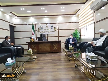 مدیریت دانشگاه فرهنگیان استان و مسئول نهاد نمایندگی مقام معظم رهبری دردانشگاه  با مدیرکل آموزش و پرورش استان سیستان وبلوچستان دیدار کردند. 2