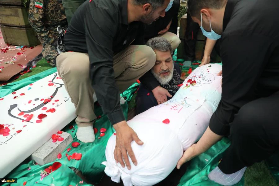 مـراسم استـقبـال، تشــیــیع و تدفین پیکر مطهر شهید گمنام در سازمان مرکزی دانشگاه فرهنگیان