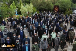 مـراسم استـقبـال، تشــیــیع و تدفین پیکر مطهر شهید گمنام در سازمان مرکزی دانشگاه فرهنگیان