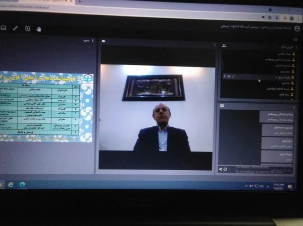 ویژه برنامه تالار گفتگوی مجازی به مناسبت دهه سر آمدی آموزش در پردیس آیت اله کمالوند دانشگاه فرهنگیان لرستان برگزار شد. 4