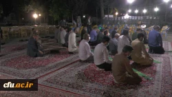 مراسم شب خاطره با حضور رزمندگان دانشجو معلم اعزامی به جبهه های حق علیه باطل در سال 61 برگزار و از کتابی با عنوان 