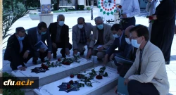 ادای احترام به مقام شامخ شهدای گمنام دفاع مقدس پردیس شهید بهشتی مشهد 2