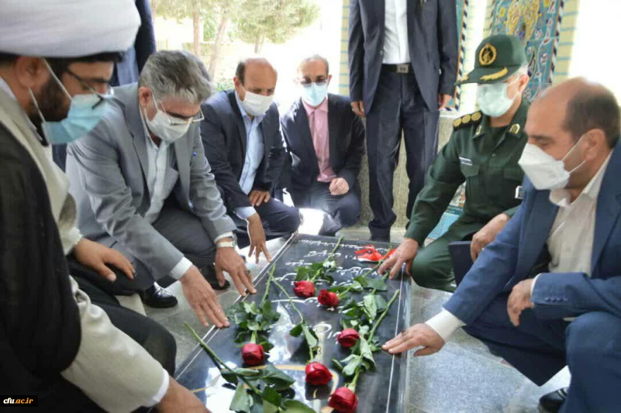 یادمان شهید گمنام پردیس علامه طباطبایی دانشگاه فرهنگیان لرستان افتتاح شد. 3