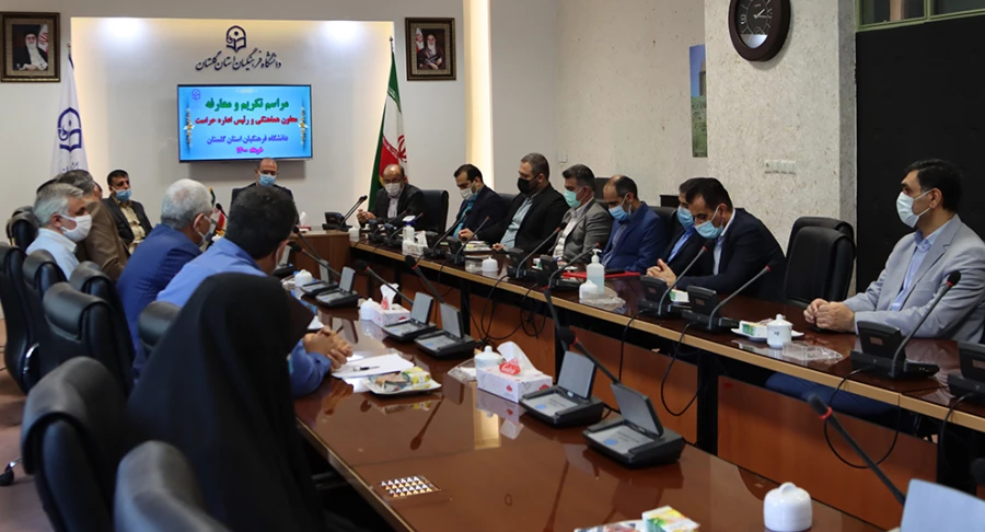 مراسم تکریم و معارفه معاون هماهنگی و رئیس اداره حراست دانشگاه فرهنگیان گلستان برگزار شد 4