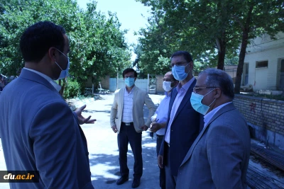 بازدید مدیر کل نوسازی و تجهیز مدارس خراسان رضوی از پروژه خیر ساز زنده یاد حاج حسین شکرریز  پردیس شهید بهشتی دانشگاه فرهنگیان مشهد