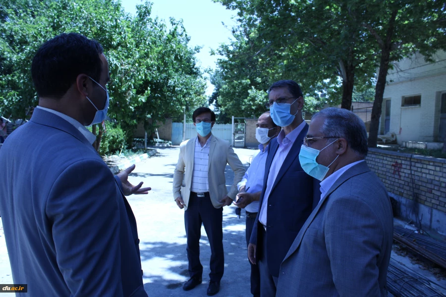 بازدید مدیر کل نوسازی و تجهیز مدارس خراسان رضوی از پروژه خیر ساز زنده یاد حاج حسین شکرریز  پردیس شهید بهشتی دانشگاه فرهنگیان مشهد 3
